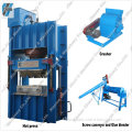 hydraulic compressed wood pallet maker to make low cost wood pallet